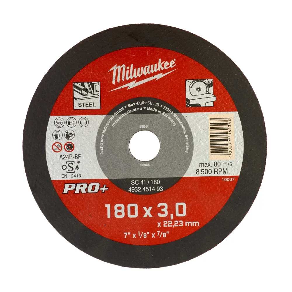 Milwaukee Tarcze tnące do metalu SC 41 / 180 x 3 x 22 mm - 1 szt. 4932451493