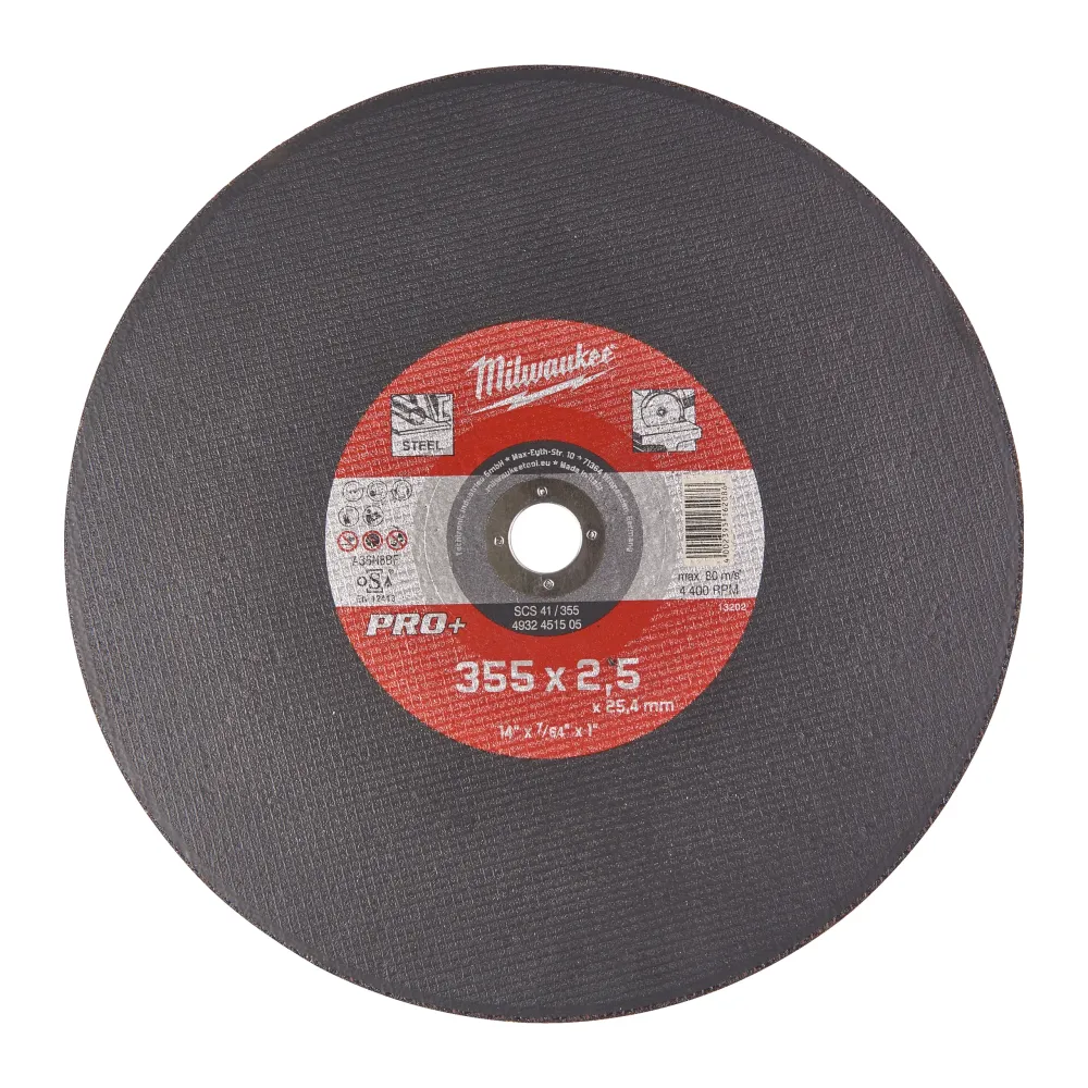 Milwaukee Tarcze tnące do metalu do pił tarczowych SC 41 / 355 x 2,5 x 25 mm - 1 szt. 4932451505