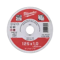 Milwaukee Tarcze tnące do metalu Thin - seria Contractor SCS 41 / 125 x 1 x 22 mm Seria Contractor - 1 szt. 4932451477
