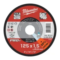 Milwaukee Tarcze tnące do cienkich metali SCS 41 / 125 x 1,5 x 22 mm - 1 szt. 4932498002