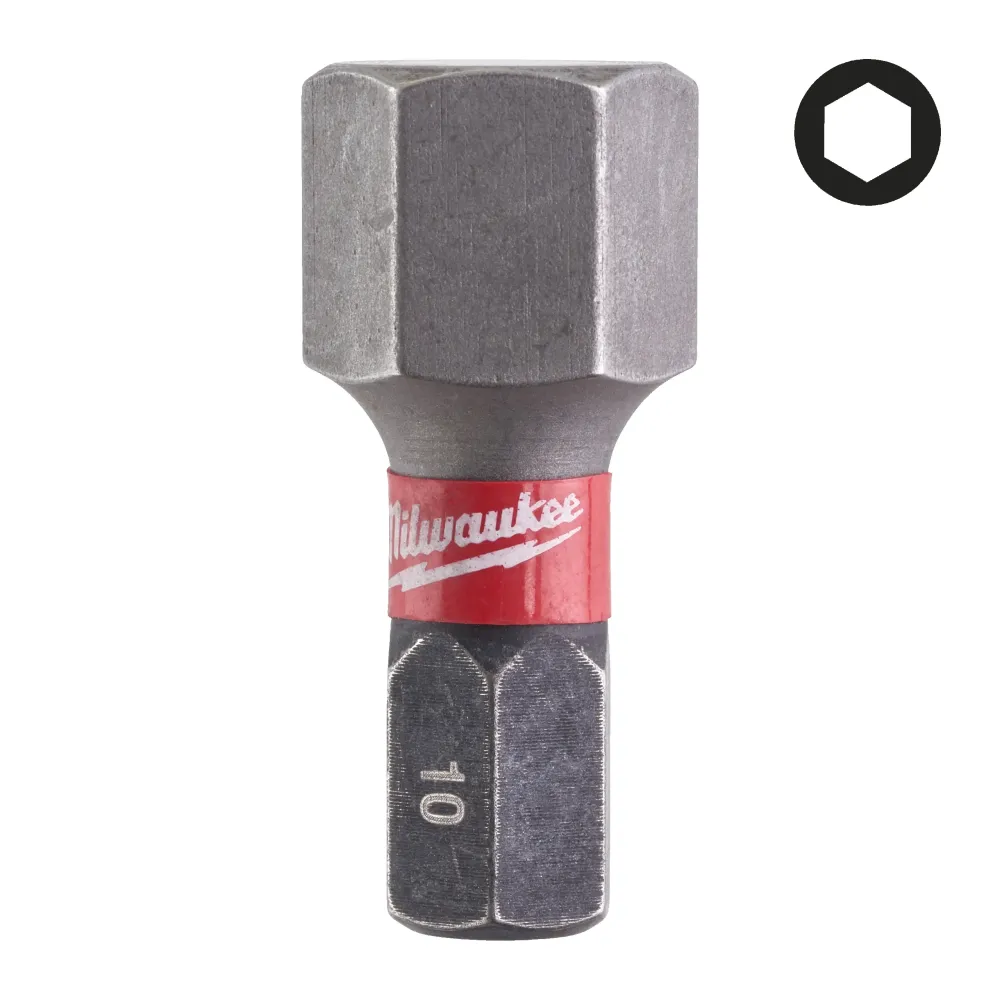 Milwaukee Bity Shockwave Hex Shockwave Hex 10 mm x 25 mm - 2 szt. 4932430899