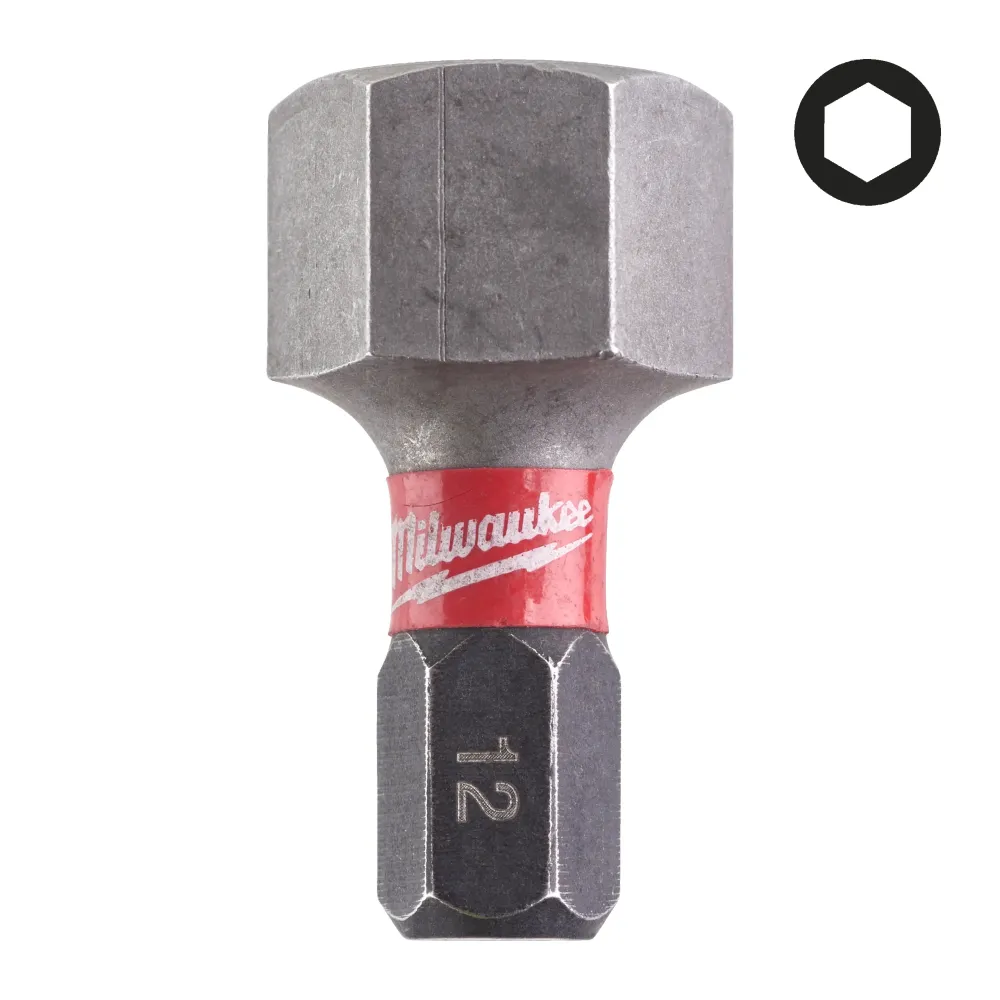 Milwaukee Bity Shockwave Hex Shockwave Hex 12 mm x 25 mm - 2 szt. 4932430900