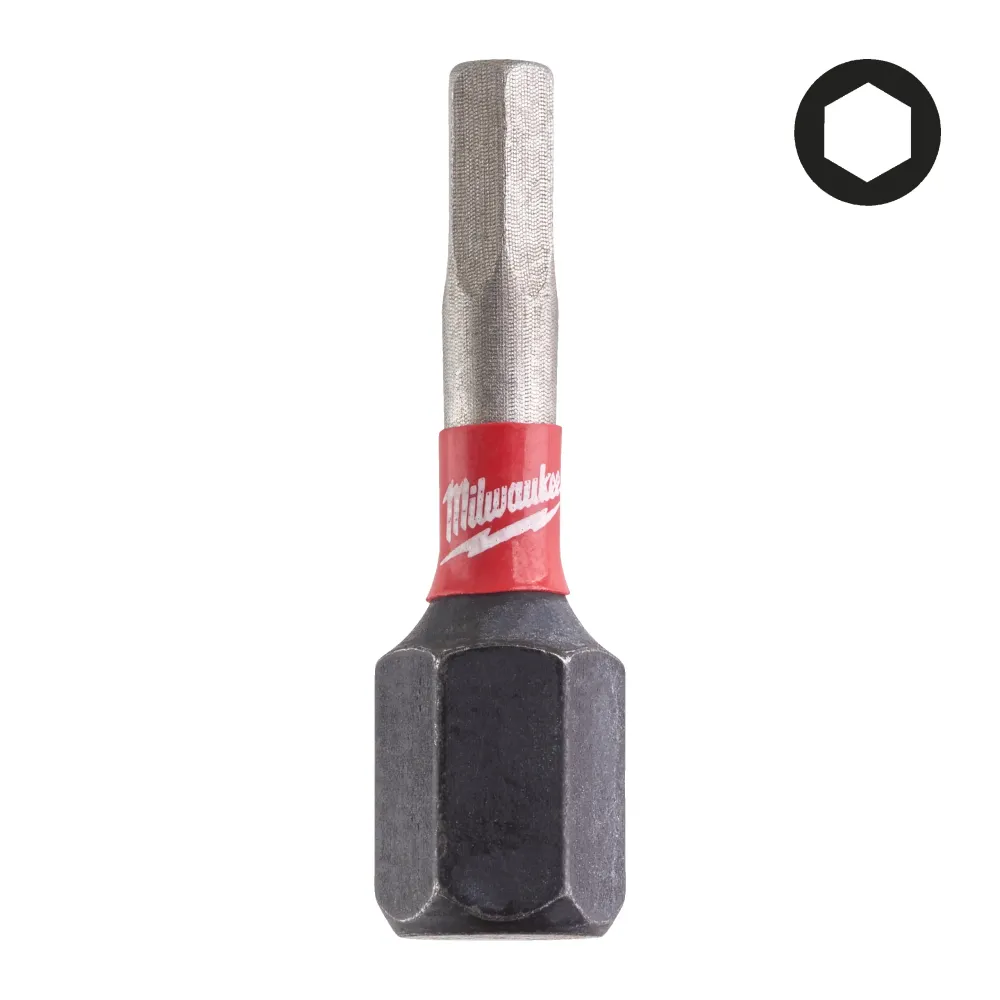 Milwaukee Bity Shockwave Hex Shockwave Hex 3 mm x 25 mm - 2 szt. 4932430894