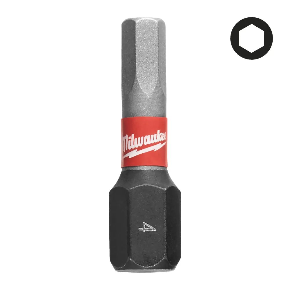 Milwaukee Bity Shockwave Hex Shockwave Hex 4 mm x 25 mm - 2 szt. 4932430895
