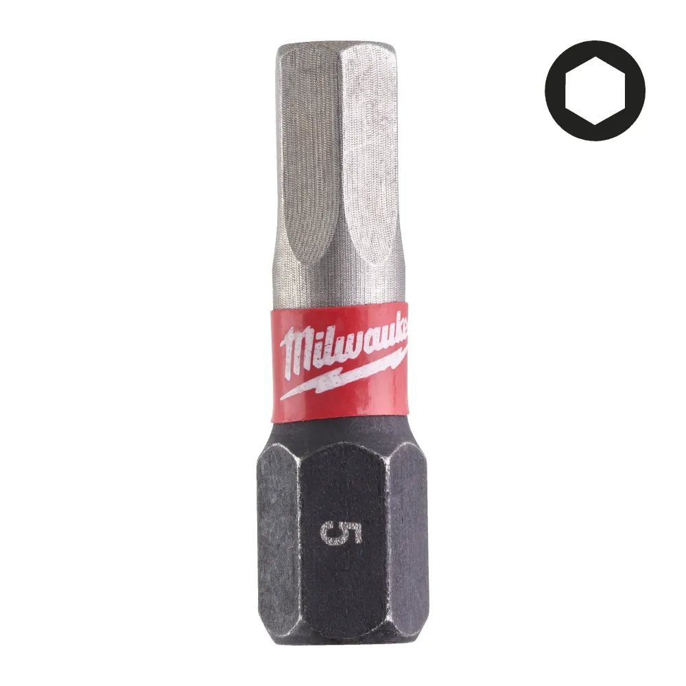 Milwaukee Bity Shockwave Hex Shockwave Hex 5 mm x 25 mm - 2 szt. 4932430896