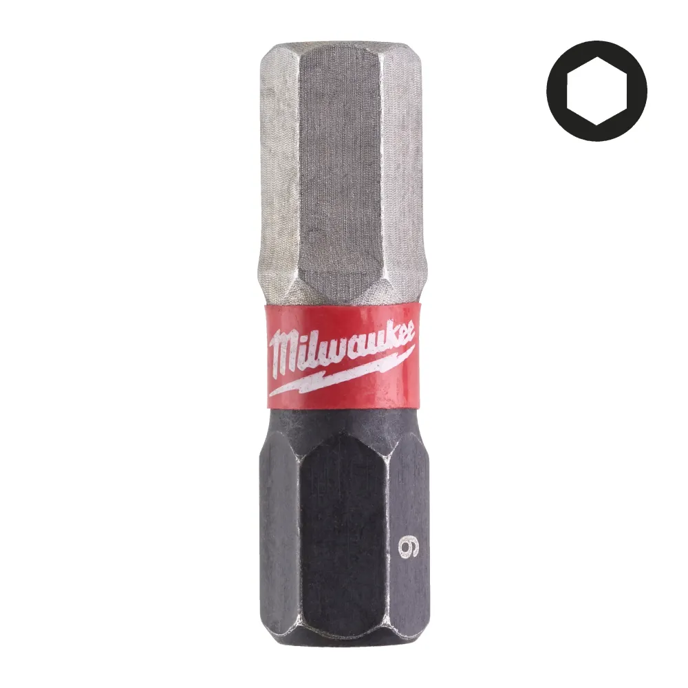 Milwaukee Bity Shockwave Hex Shockwave Hex 6 mm x 25 mm - 2 szt. 4932430897