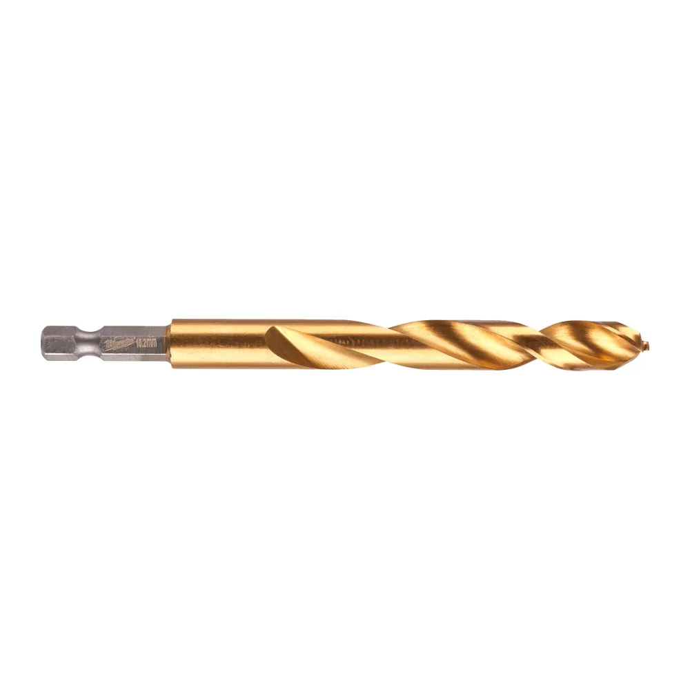 Milwaukee RED HEX - Wiertła Shockwave HSS-TiN Shockwave HSS-G TiN Red Hex 10,2 mm - 1 szt. 4932471090