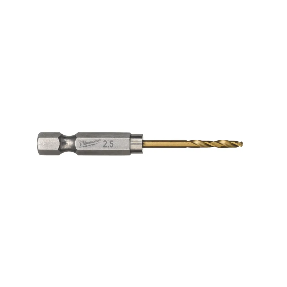 Milwaukee RED HEX - Wiertła Shockwave HSS-TiN Shockwave HSS-G TiN Red Hex 2,5 mm - 10 szt. 4932478175