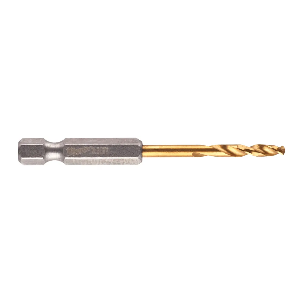 Milwaukee RED HEX - Wiertła Shockwave HSS-TiN Shockwave HSS-G TiN Red Hex 3,3 mm - 2 szt. 4932471089
