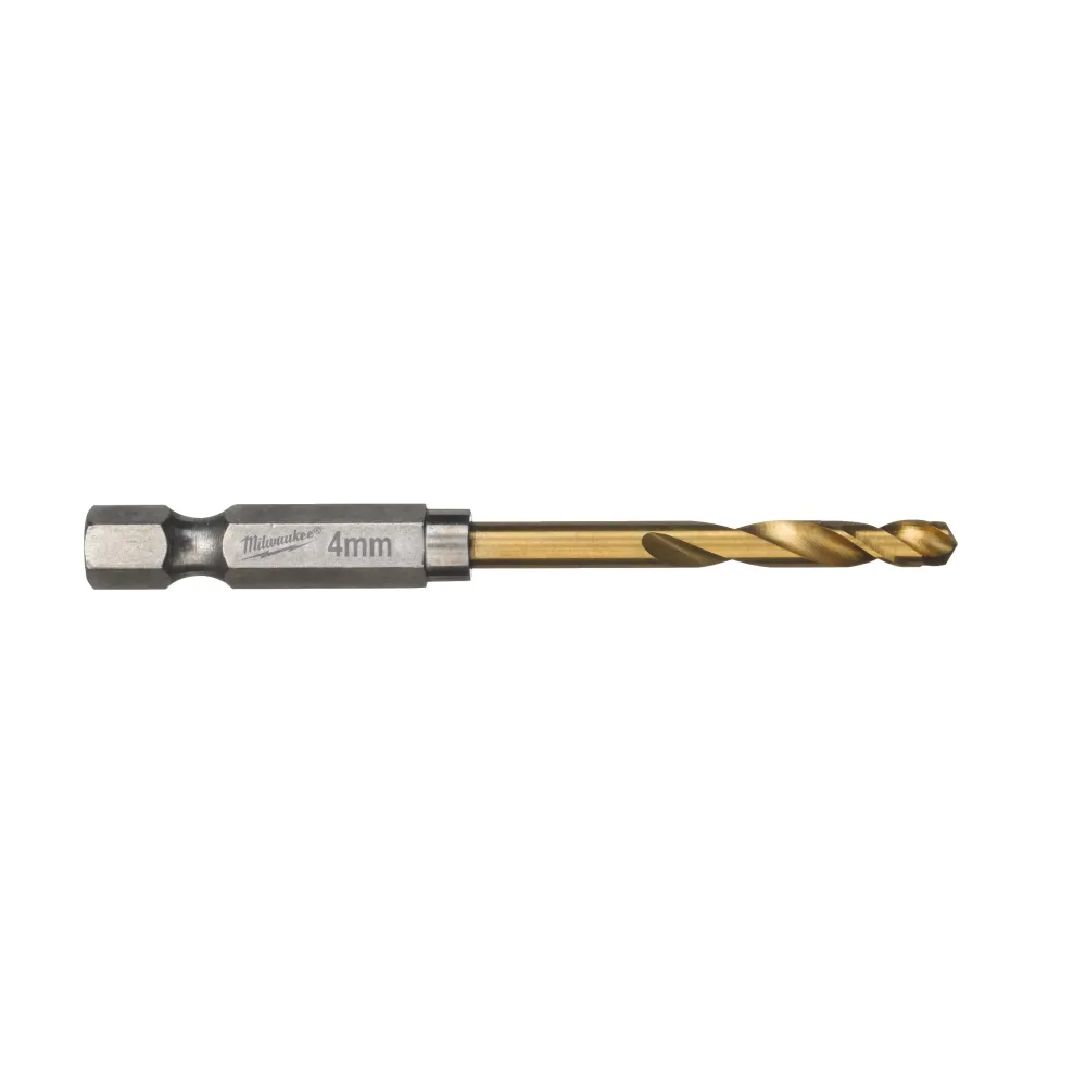 Milwaukee RED HEX - Wiertła Shockwave HSS-TiN Shockwave HSS-G TiN Red Hex 4 mm - 10 szt. 4932478178