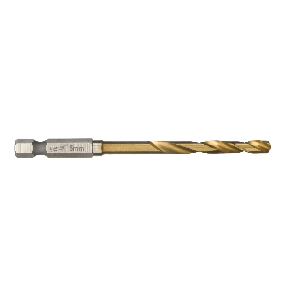Milwaukee RED HEX - Wiertła Shockwave HSS-TiN Shockwave HSS-G TiN Red Hex 5 mm - 10 szt. 4932478180