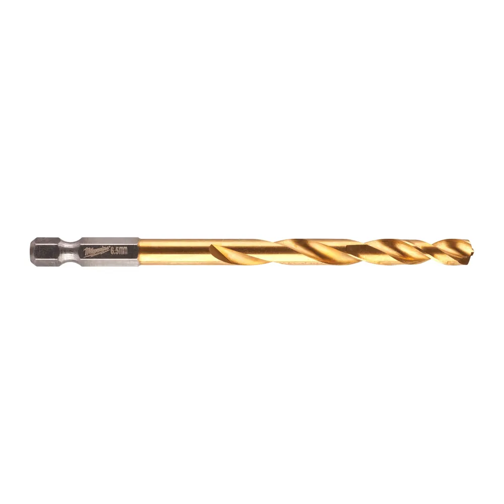 Milwaukee RED HEX - Wiertła Shockwave HSS-TiN Shockwave HSS-G TiN Red Hex 6,5 mm - 1 szt. 48894715