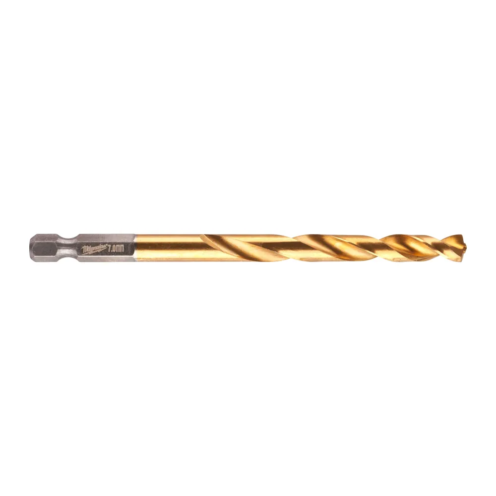 Milwaukee RED HEX - Wiertła Shockwave HSS-TiN Shockwave HSS-G TiN Red Hex 7 mm - 1 szt. 48894717