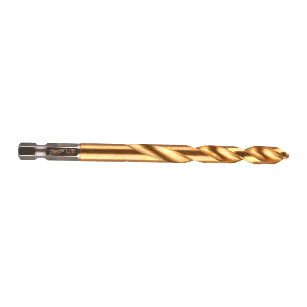 Milwaukee RED HEX - Wiertła Shockwave HSS-TiN Shockwave HSS-G TiN Red Hex 7,5 mm - 1 szt. 48894718