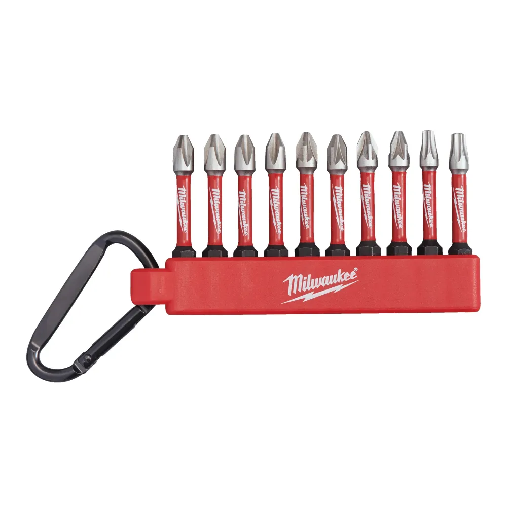 Milwaukee Shockwave zestawy ShW CD Carabiner Set 2 - 10 szt. 4932492939