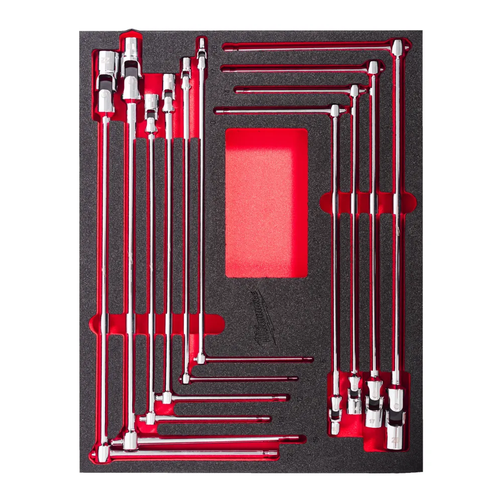 Milwaukee Zestaw uchwytów T-bar z wkładką piankową Zestaw uchwytów T-bar z wkładką piankową 10 szt. 4932499295