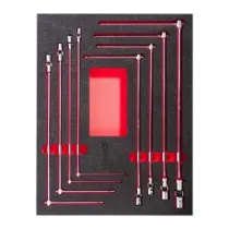 Milwaukee Zestaw uchwytów T-bar z wkładką piankową Zestaw uchwytów T-bar z wkładką piankową 8 szt. 4932499113