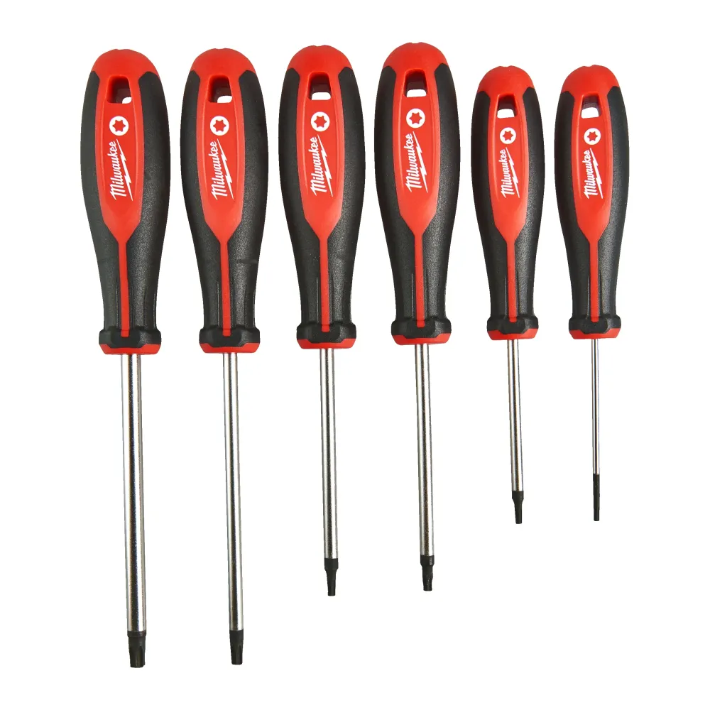 Milwaukee Wkrętaki Tri-lobe S/Driver Torx zestaw - 6 szt. 4932471809