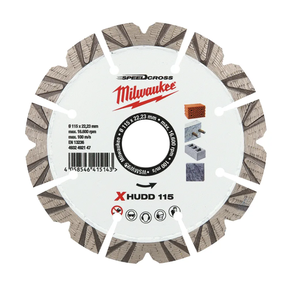 Milwaukee Premium Speedcross XHUDD XHUDD 115 mm - 1 szt. 4932492147