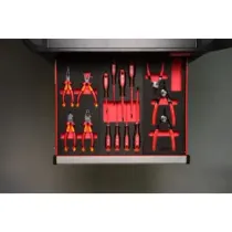 Milwaukee Zestaw szczypiec do pierścieni osadczych z wkładką piankową 3 szt.  4932493632