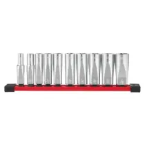 Milwaukee 3/8" Drive Chrome Zestawy nasadek 3/8" Drive SAE Deep Chrome - 10 szt. 4932492510