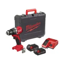 Milwaukee M18 BLPDRC-202C Kompaktowa bezszczotkowa wiertarko-wkrętarka z udarem 18V 60,5 Nm + 2x2,0ah + ładowarka 4933492822