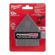 Milwaukee Siatki do siatki M12 FDSS 67 x 92 G180 - 12 szt. + podkładka zabezpieczająca 48805180