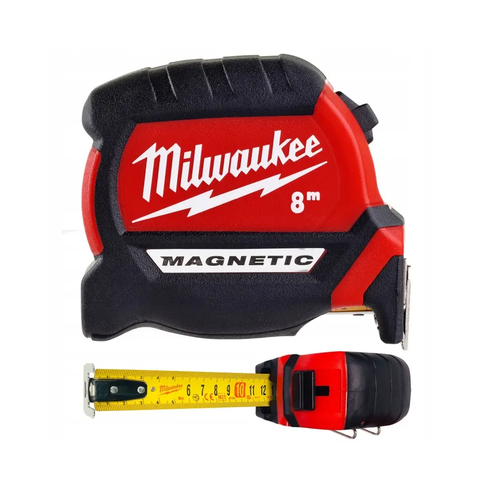 Milwaukee Miara zwijana taśma miernicza magnetyczna 8 m - 26 stóp / 27 - 1 szt. 4932464603