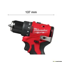 Milwaukee M12 BLDDRC-402C - Kompaktowa Wiertarko-Wkrętarka z Akku