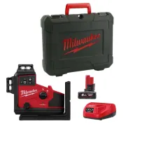 Milwaukee M12 A3PLO-401C M12™ Zielony Laser 360° 3 Płaszczyzny Zestaw