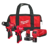 Milwaukee M12 BLPP2B-422B - Zestaw Combo 12V Wkrętarka + Zakrętarka