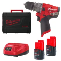 Milwaukee M12 FPDX-202X FUEL™ - Subkompaktowa Wiertarko-Wkrętarka z Udarami i Wymiennym Uchwytem