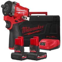 Milwaukee M12 FCIWF12G3-502X FUEL™ - Klucz Udarowy 1/2" 745Nm + 2x5.0Ah + Ładowarka w Walizce - Sanpro.net