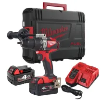 Milwaukee M18 BLPD2-402X Bezszczotkowa wiertarko-wkrętarka udarowa 18V 2x4,0Ah | SanPro.Net