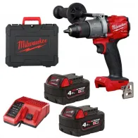 Milwaukee M18 FPD3-402C – akumulatorowa wiertarko-wkrętarka udarowa 18V 158Nm 2x4,0Ah z walizką | SanPro.Net