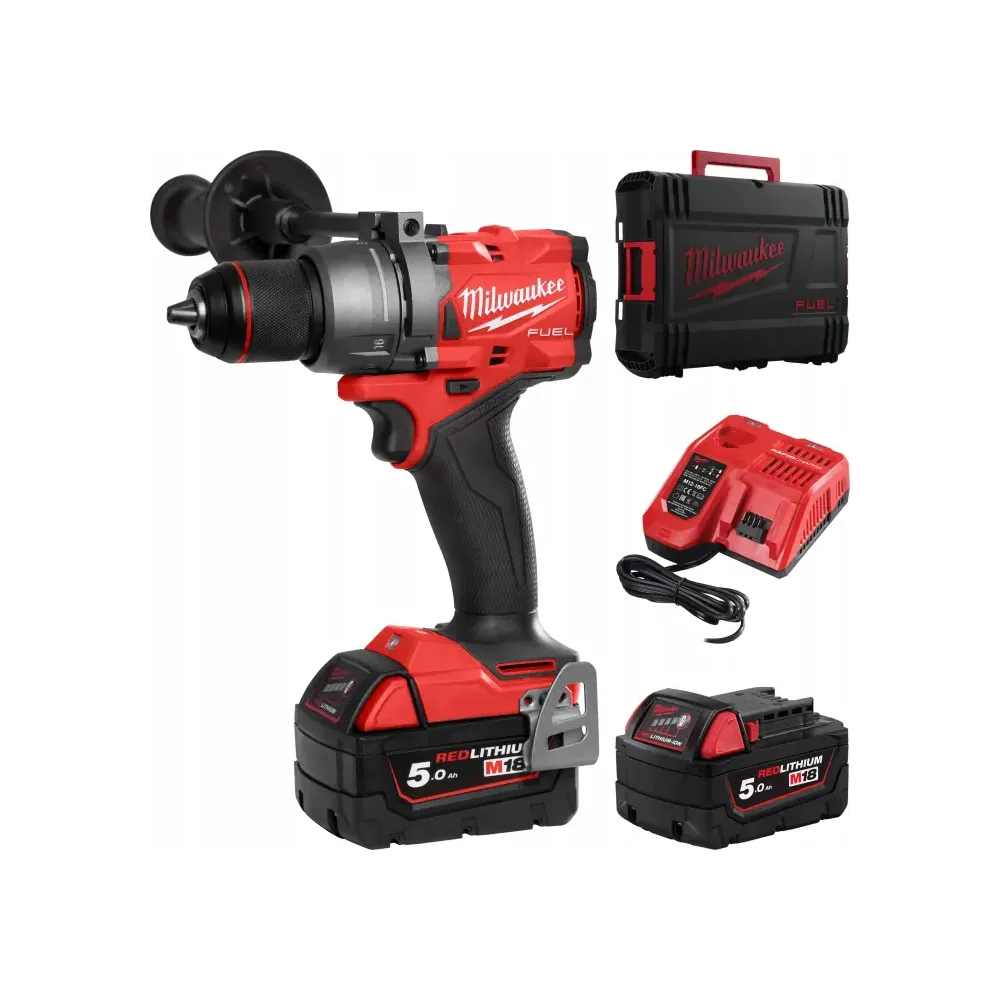 Milwaukee M18 FDD3-502X wiertarko-wkrętarka 18V 158Nm + 2x5,0Ah + ładowarka | Sanpro.net