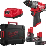 Milwaukee M12 FDD2-402X FUEL™ subkompaktowa wiertarko-wkrętarka 12V 45Nm + 2x4,0Ah + ładowarka | Sanpro.net