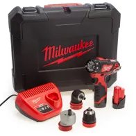 Milwaukee M12 BDDXKIT-202C 12V 32Nm subkompaktowa wiertarko-wkrętarka 5w1 | SanPro.Net