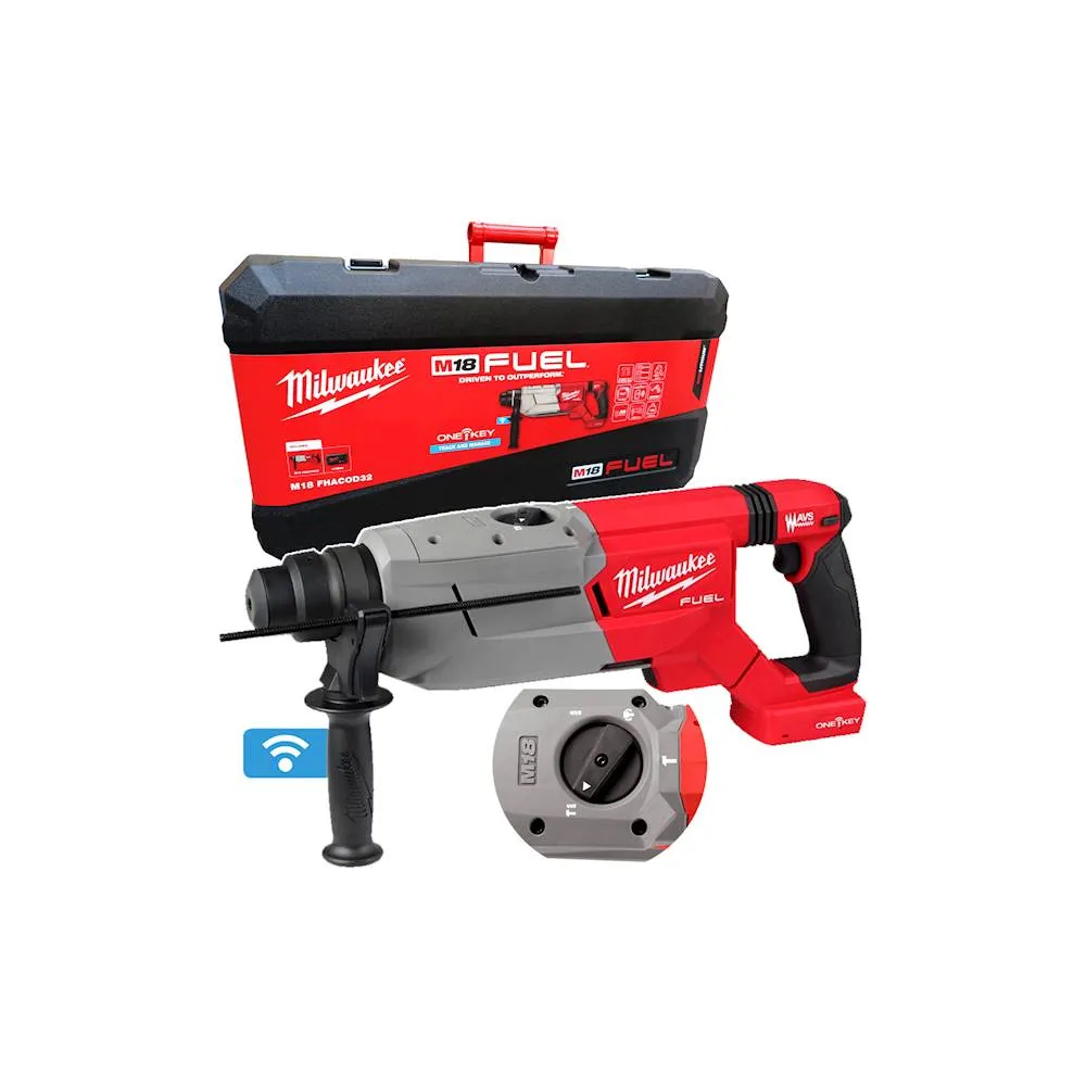 Milwaukee M18 FHACOD32-0C FUEL™ SDS-PLUS 32 mm młotowiertarka z 4 trybami ONE-KEY™18V w walizce 4933492140