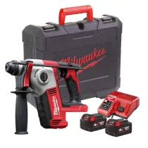 Milwaukee M18 BH-402C młot wiercąco-kujący SDS-PLUS 1,2 J 18V z 2 akumulatorami 4,0 Ah | SanPro.Net