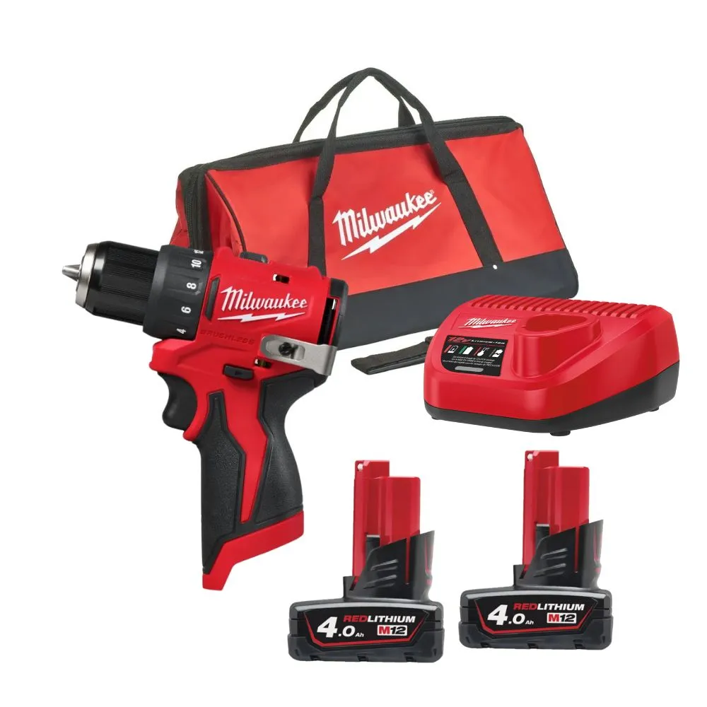 Milwaukee M12 BLDDRC-402C - Kompaktowa Wiertarko-Wkrętarka z Akku