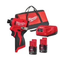 Milwaukee M12 BLIDRC-202C - Kompaktowa Zakrętarka Udarowa 124Nm Zestaw