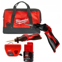 Milwaukee M12 SI-201C subkompaktowa lutownica akumulatorowa 12V 2,0 Ah z ładowarką i torbą | SanPro.Net