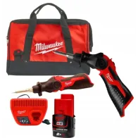 Milwaukee M12 SI-201C subkompaktowa lutownica akumulatorowa 12V 2,0 Ah z ładowarką i torbą | SanPro.Net