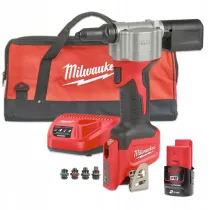 Milwaukee M12 BPRT-201X subkompaktowa nitownica 12V 2,0 Ah z ładowarką i torbą | SanPro.Net