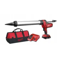Milwaukee C18 PCG/600A-201B – M18™ pistolet do klejenia 600 ml z akumulatorem 2,0 Ah i ładowarką | SanPro.Net