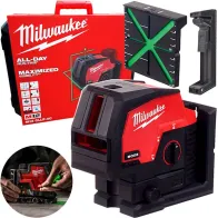 Milwaukee M12 CLLP-0C – Laser zielony krzyżowy liniowo-punktowy 12V | SanPro.Net
