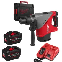 Milwaukee M18 FHACO540-122C FUEL™ SDS-Max 40mm 8,1J Młot wiercąco-kujący 2×12,0 Ah + ładowarka ONE-KEY™ | SanPro.Net