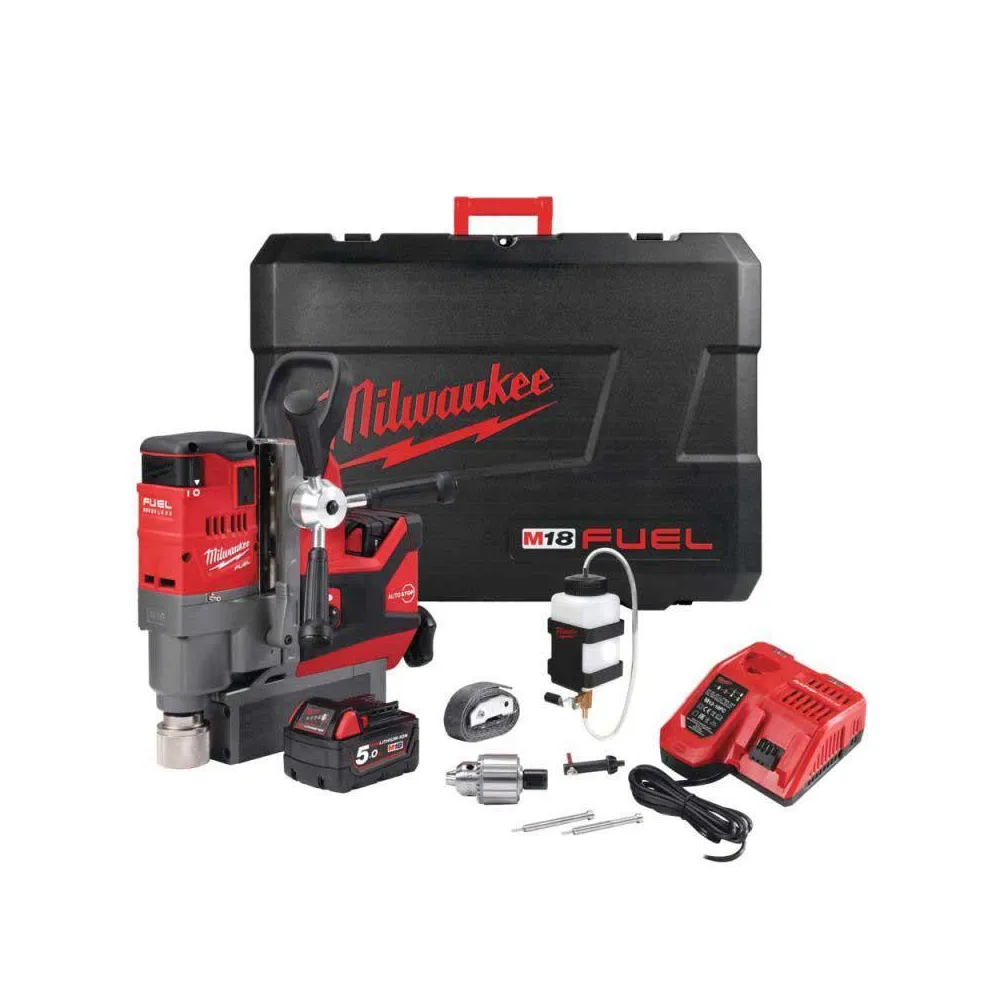 Milwaukee M18 FMDP-502C FUEL™ – wiertnica magnetyczna akumulatorowa 18V 2×5,0 Ah | SanPro.Net