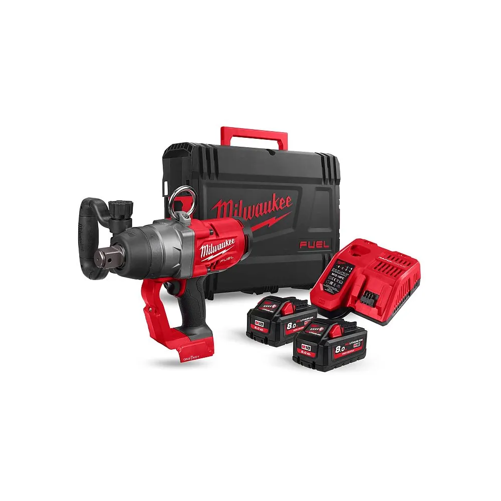 Milwaukee M18 ONEFHIWF1-802X - Klucz Udarowy 1" 2400Nm - Zestaw